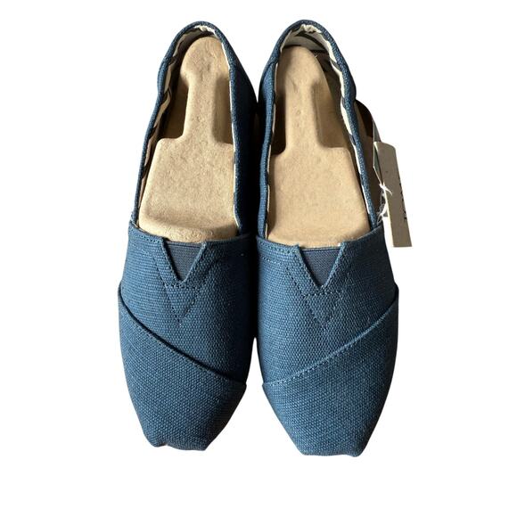 TOMS Alpargata Heritage Canvas Cobalt Slip-On - Women's Size 6 - Picture 3 of 7